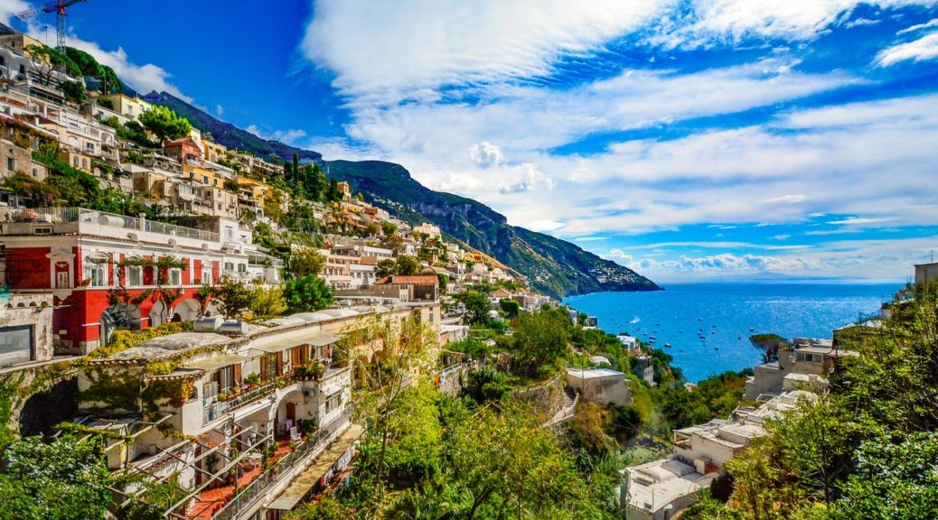 flot udsigt i italien