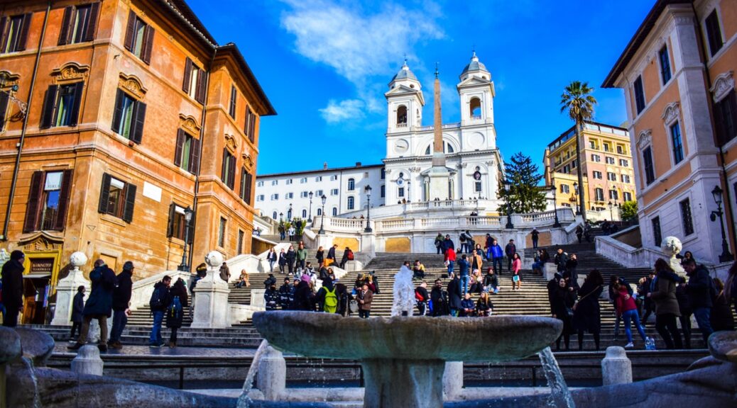 Trapper i italien lige ved kirke